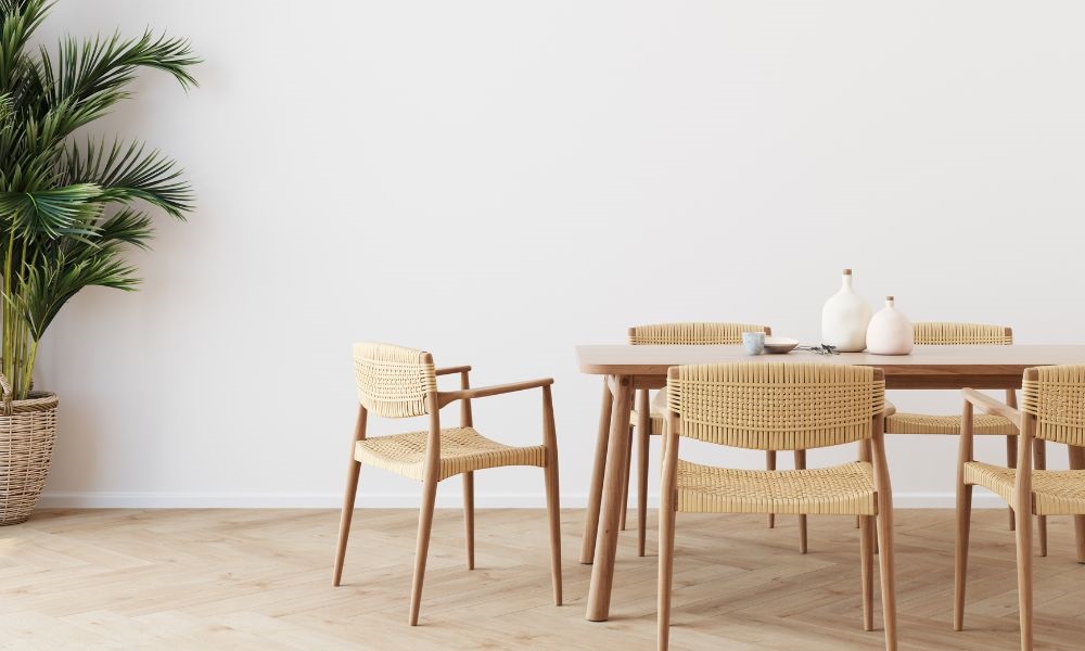 Beige Table and chairs